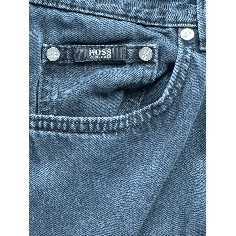 Boss Hugo Boss Men's Alabama Straight Leg Black Jeans - 34x34 - Picture 3 of 12